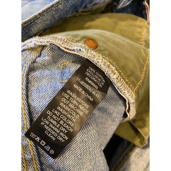 Todd Snyder Men's 28x32 Slim Fit Selvedge Jean Medium Wash Distressed GUC - Picture 8 of 8